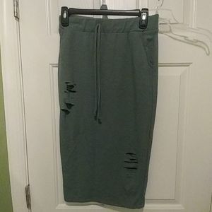 Ripped fashion nova skirt